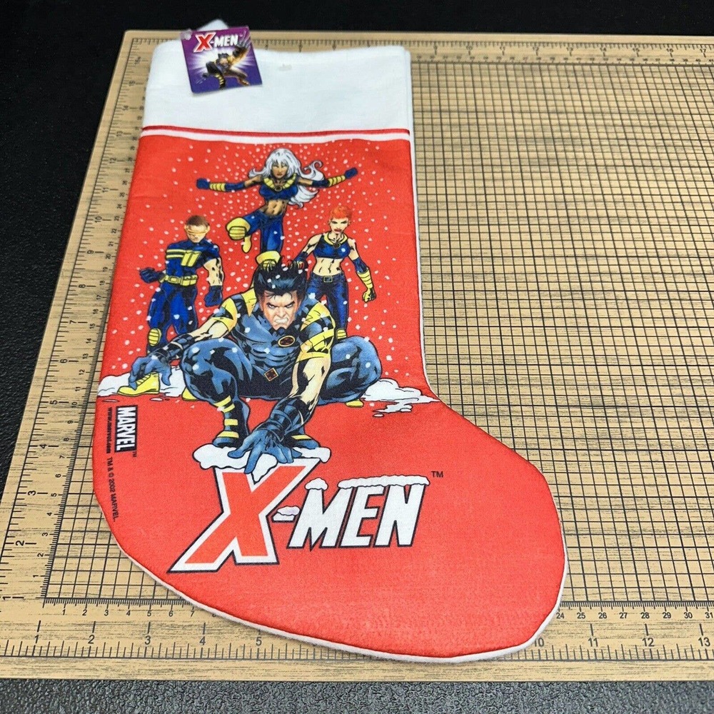 Christmas Stocking X-MEN Vintage 2003 Retired Rare New W/ Tags Marvel Ku…